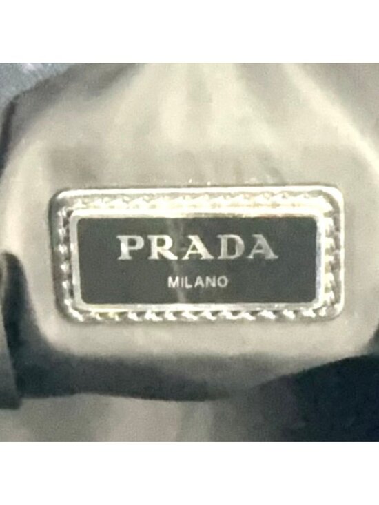 Prada Tessuto Leather Nylon Black Backpack Silver main image 14